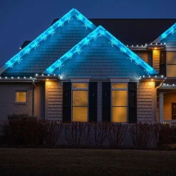 Led Snowflake Freestyle Linkable (Ice Blue) - Set Of 12- #Led-Sfl44Ib