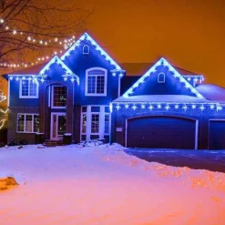 Led Snowflake Freestyle Linkable (Ice Blue) - Set Of 12- #Led-Sfl44Ib
