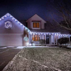 Led Snowflake Freestyle Linkable (White)- Set Of 12- #Led-Sfl44W