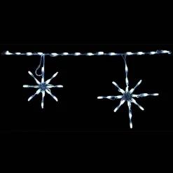 Led Snowflake Freestyle Linkable (White)- Set Of 12- #Led-Sfl44W