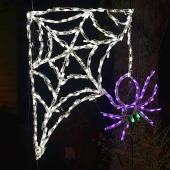 Led Spider W/ Corner Web #Led-Wspd250