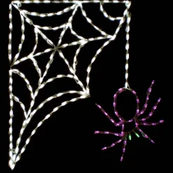 Led Spider W/ Corner Web #Led-Wspd250