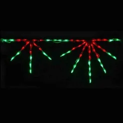 Led Starburst Linkable (Red/Green) -Set Of 12- #Led-Sb44Rg