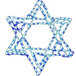 Led Star Of David #Led-Sd132 *Set Of 2*