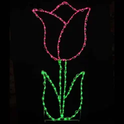Led Tulip Pink #Led-Tlp42Pk *Set Of 2*