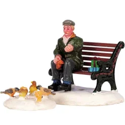 Lemax Feeding Pigeons, Set Of 2 #42905