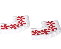 Lemax Village Collection Candy Cane Lane, Curved, Set Of 2 #74207