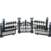 Lemax Village Collection Gargoyle Fence, Set Of 5 #44139