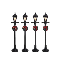 Lemax Village Collection Gas Lantern Street Lamp, Set Of 4 #64498