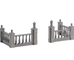 Lemax Village Collection Plaza Fence, Set Of 4 #74237
