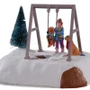 Lemax Village Collection Puppy Gets A Swing Ride, B/O Table Accent #14836