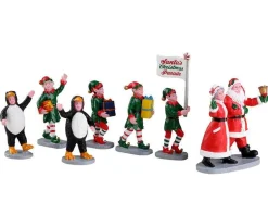 Lemax Village Collection Santa's Elf Parade, Set Of 7 #23592