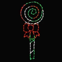 Lollipop Swirl Red Green And White #Led-Pop2