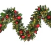 Puleo International 9Ft St. Nicholas Decorated Garland In Clear #114-Jx06-9/12C1