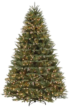 Puleo International 7.5Ft Washing Valley Spruce Tree In Warm White #114-Wvg-75Qf5Lw12