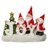 Santa And Snowman Tabletop Sign, Christmas Holiday Decor