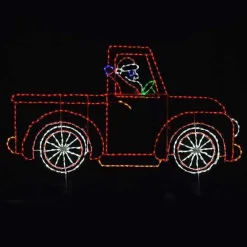 Santa In Truck #Led-Trck