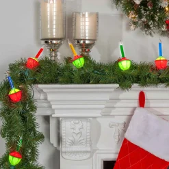 Set Of 2 Retro Multicolor Bubble Vintage Christmas Lights
