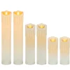 Set Of 6 Spooky Floating Halloween Candles With Remote, Timer