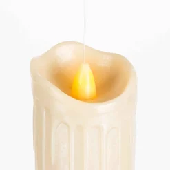 Set Of 6 Spooky Floating Halloween Candles With Remote, Timer
