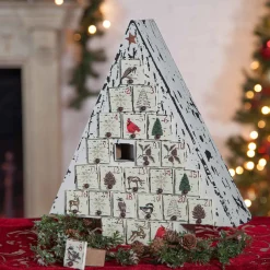 Shabby Chic Wooden Vintage Christmas Tree Advent Calendar