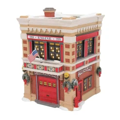 Snow Village Engine 223 Fire House #6011422