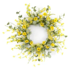 Yellow Mini Floral Wreath